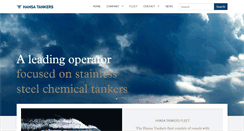 Desktop Screenshot of hansa-tankers.com